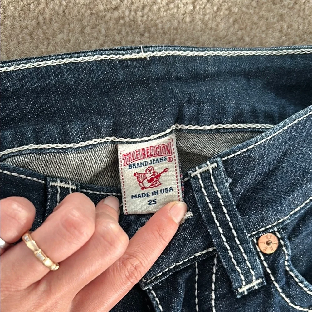 New True Religion Navy Skinny Jeans - Picture 2 of 4